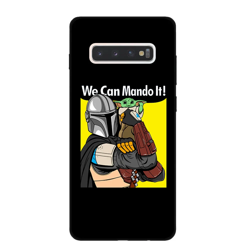Black-T9022 Милая задняя крышка для samsung Galaxy S7 Edge S8 S9 S10 S11 Plus Lite S11E S10E Note 10 Pro, черные силиконовые чехлы для телефонов - Цвет: Black-T9022