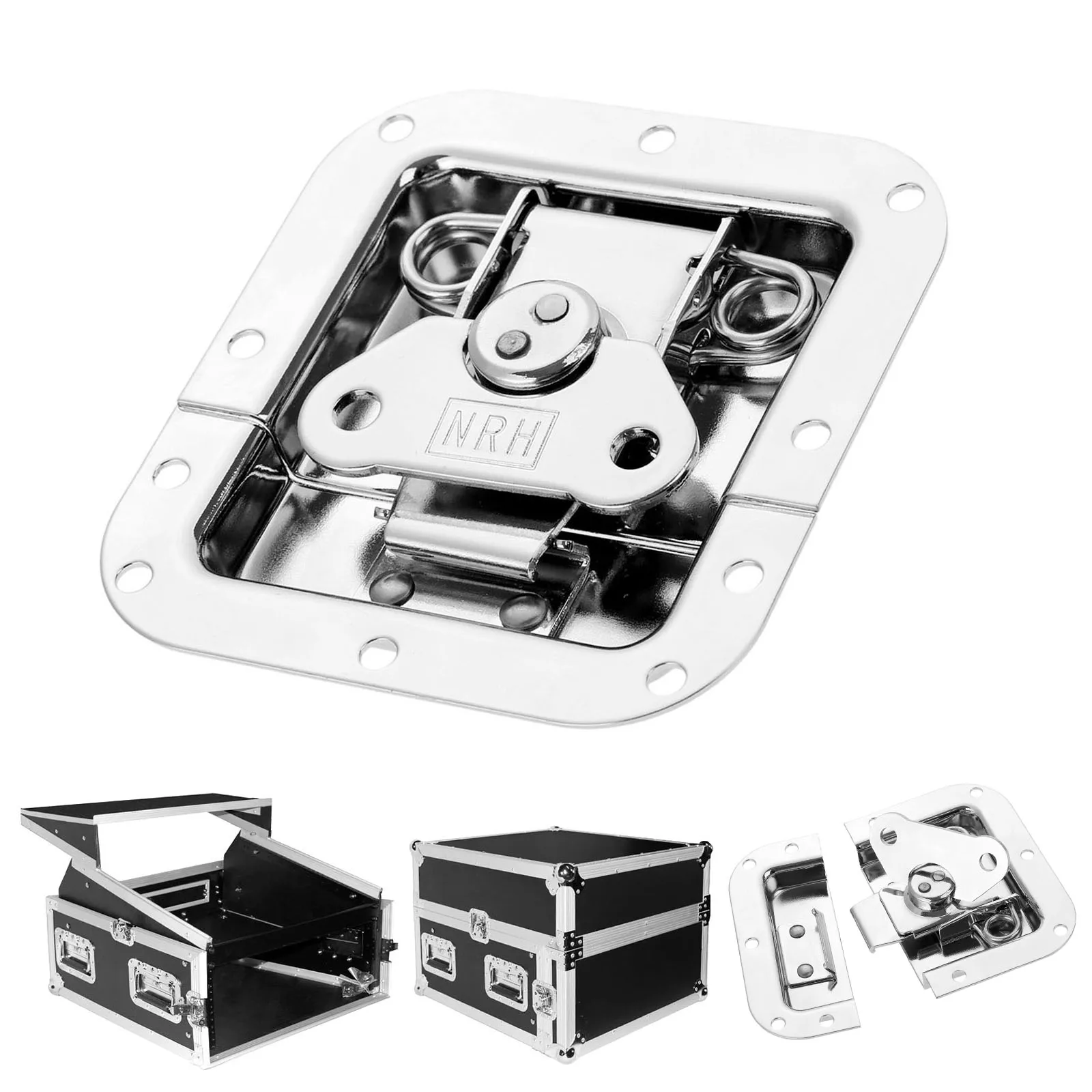 1pc Toolbox Equipment Box Flight Case Spring Loaded Recessed Butterfly