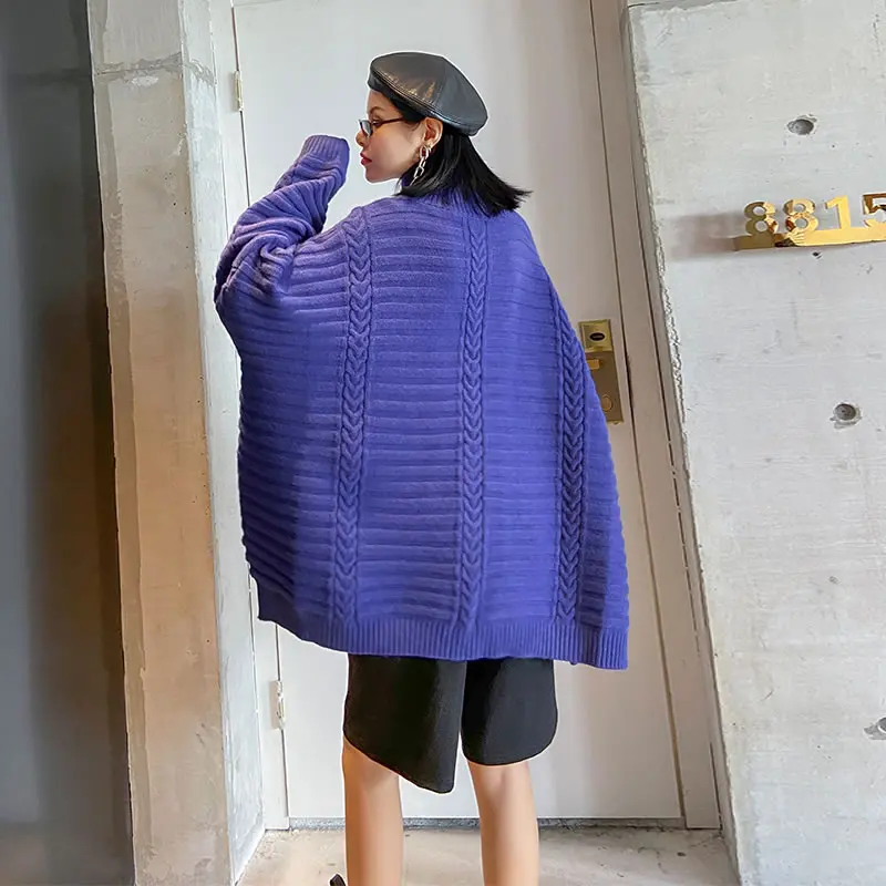 XITAO Plus Size Sweater Split Goddess Fan Casual