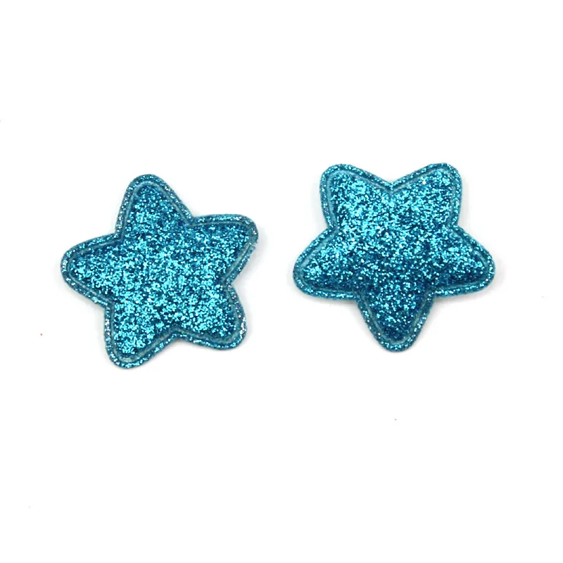 36 шт. 2,7 см блестки в форме звезды с мягкими аппликациями для детей аксессуары для головных уборов DIY патчи на сумку украшения ювелирных изделий - Цвет: Blue