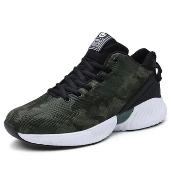 

JINBEILE Running Shoes for Men Lightweight Breathable Comfortable Mens Sneakers Black Red Army Green Brand Men Sports Shoes