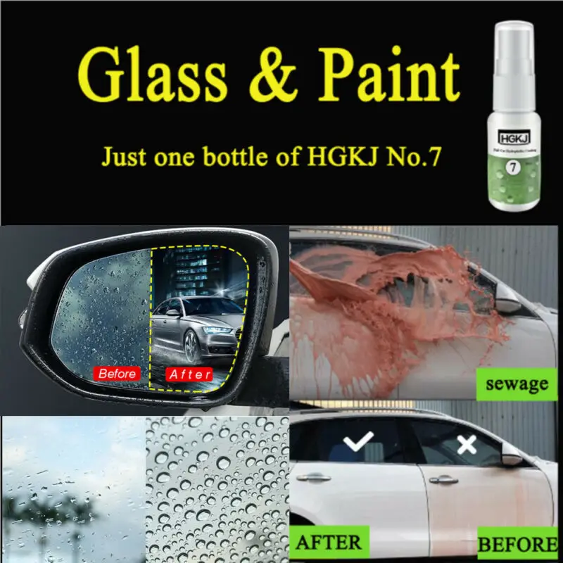 20 мл полный автомобиль нано гидрофобное покрытие раствор лобовое стекло краска водоотталкивающий водонепроницаемый непромокаемое гидрофобное покрытие