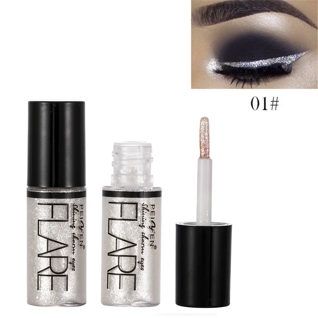 5 Color Metallic Shiny Eyeshadow Glitter Liquid Eyeliner Makeup Eye Liner Pen-Waterproof Makeup Pigment Eyeshadow Palette SF765
