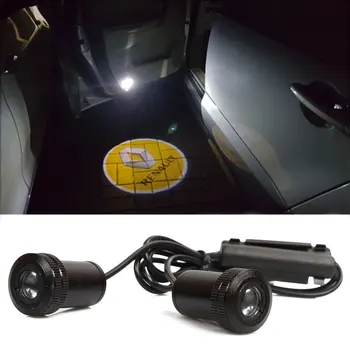 

2x LED Door Logo Projector Ghost Shadow Light Welcome Lamp For Renault Duster Laguna 2 Megane 3 Logan Clio Scenic Captur Laguna