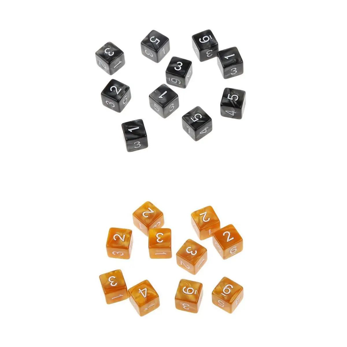 20Pcs 16mm Six Sided Dice D6 Square for Playing Dungeons D&D TRPG Game Toys