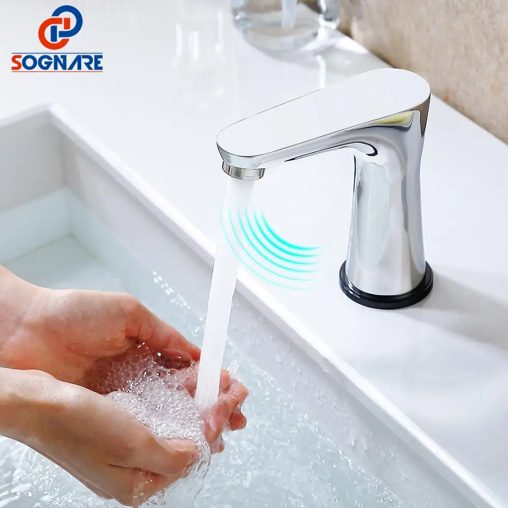 SOGANRE Smart Touch Смесители Для Раковины из нержавеющей стали Сенсорный Датчик Чувствительный кран для ванной комнаты дизайн сенсорный контроль смеситель