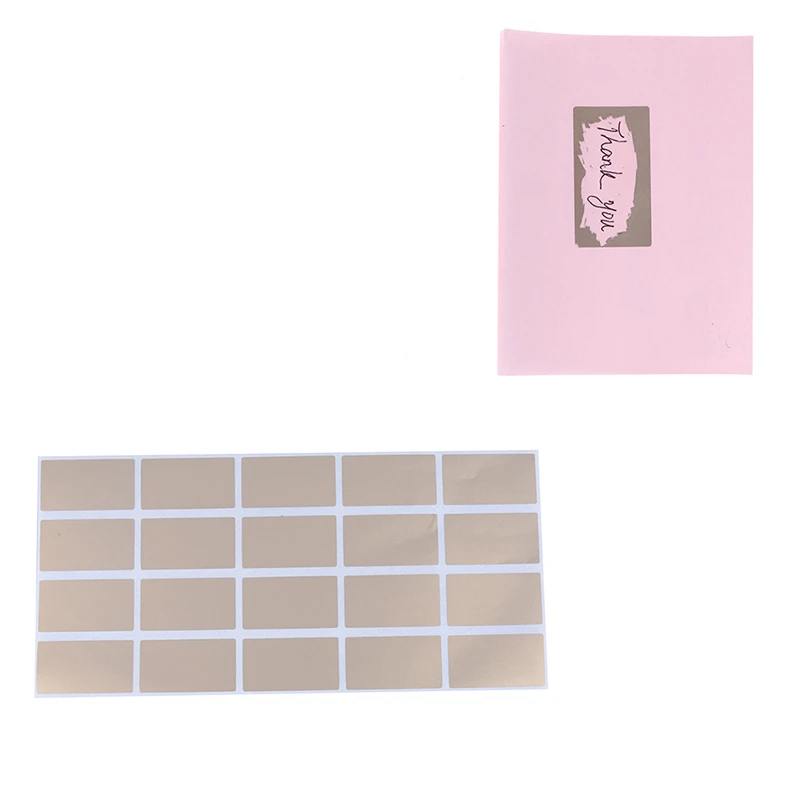 

20pcs 23*42mm High Quality Blank For Secret Code Cover Home Game child or Wedding gold or silver Scratch Off Sticker
