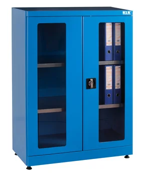

KLK Cupboard cabinet professional with display case and 2 shelves