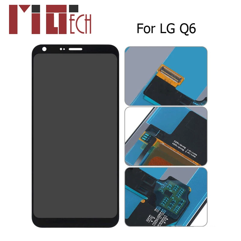 

LCD Display For LG Q6 M700 Touch Screen Digitizer Assembly Replacement Parts Black No/with Frame 5.5 Inch 100% Tested