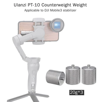 

Ulanzi PT-10 Counterweight 60g for DJI Osmo Mobile 3 Counter Weight for Balancing Moment Anamorphic Lens Gimbal Accessories