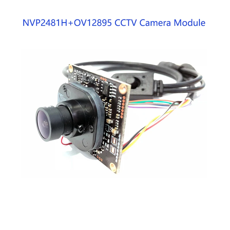 

HD AHD 8MP Module 4K 3840 x 2160 1/2.3" OV12895 CMOS + NVP2481 CCTV Camera module PCB board +OSD Cable +M12 Lens +IR-CUT