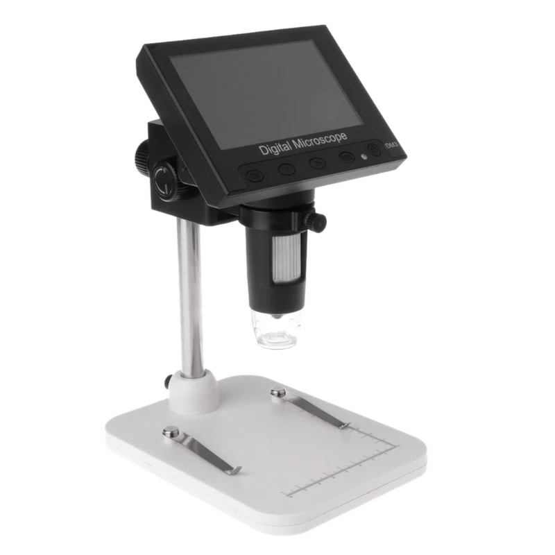 1000X USB 4," lcd 1080p цифровой Микроскоп увеличение видео камера w светодиодный светильник - Цвет: Plastic