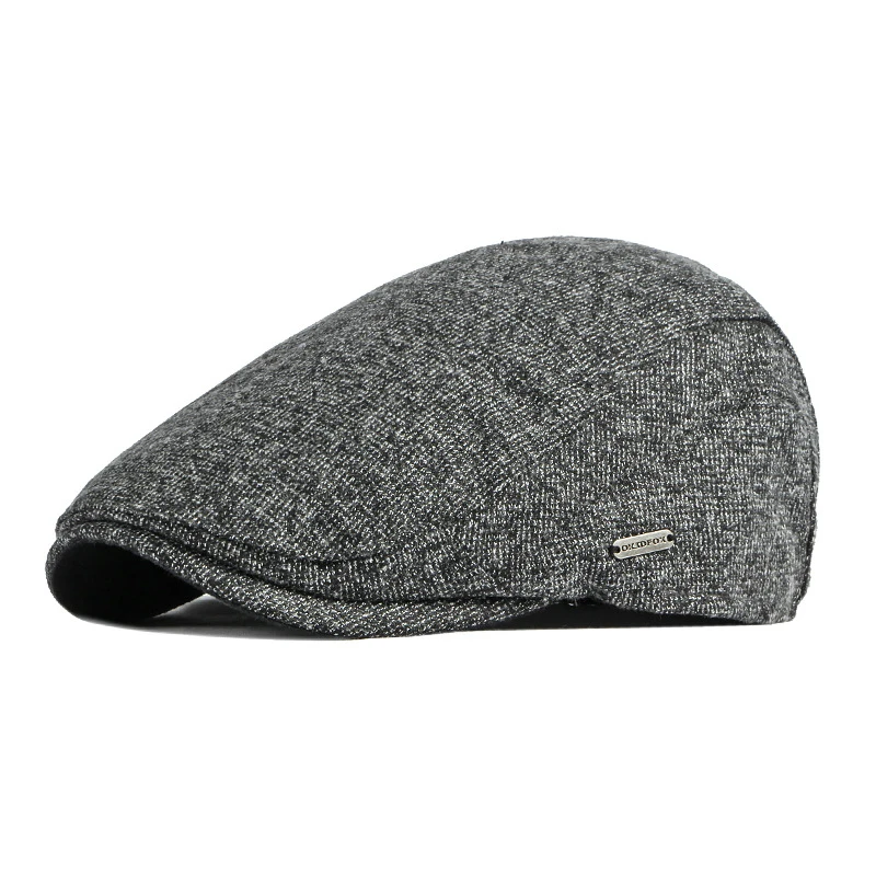 Herringbone Duckbill Hat Flat Peaked Beret Hat Men Women Retro Newsboy Ivy Cap Painter Gatsby Driving Cabbie Cap beret hat newsboy cap newsboy hat duck tongue hat