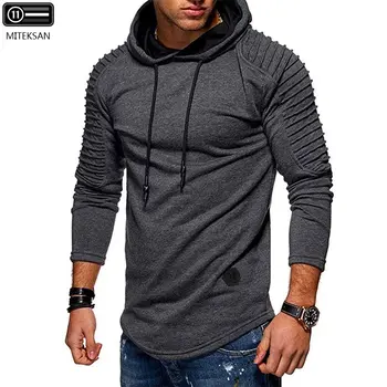 

2020 Men Hoodies Pullover Sweatshirts Causal Slim Fit Muscle Sporting Fitness Skateboards Warm Streetwear Tops Oversized S-3XL