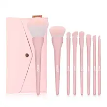 MSQ-kit de pinceaux de maquillage, 8 pièces, outil de cosmétique avec sac, poudre de fond de teint, ombre à paupières, fard à paupières, bonbon