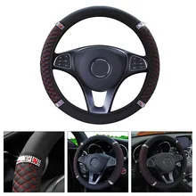 

1 X Steering Wheel Cover 15\\\\\\'\\\\\\'/37-38cm Accessories Black/Red PU Leather
