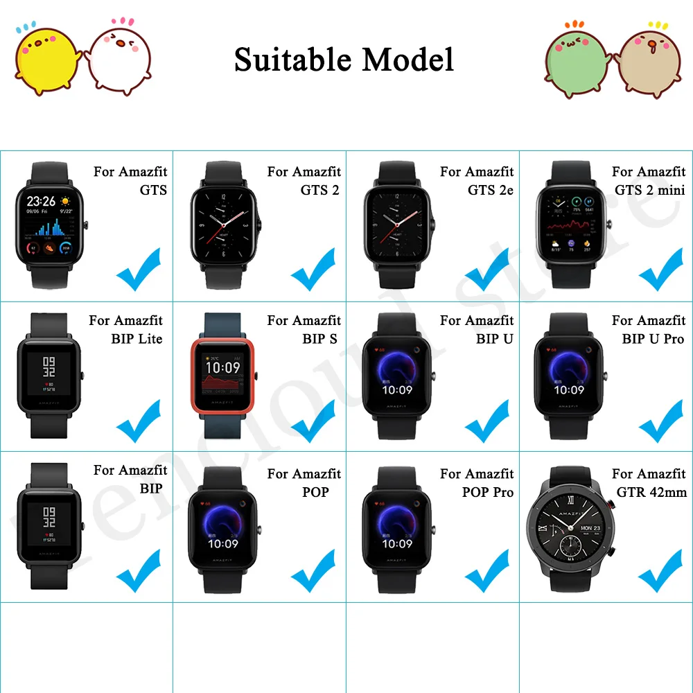 Correa de silicona para reloj Huami Amazfit Bip S, accesorios reemplazables  para relojes Huami Amazfit GTS Bip lite - AliExpress