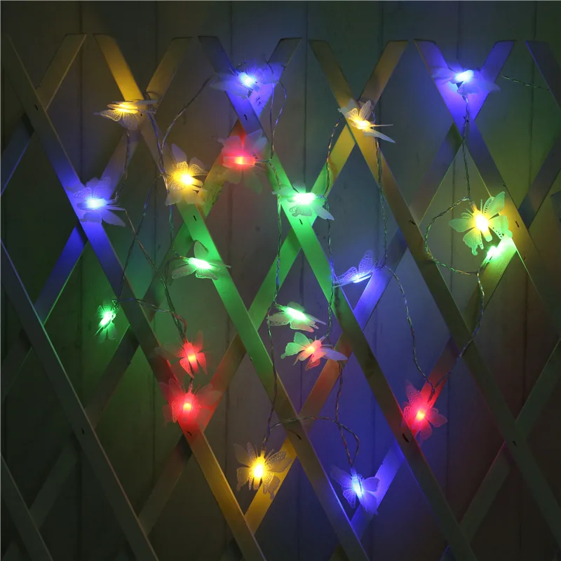 

New Style Lighting Chain LED Colored Lamp Christmas Lights Holiday Room Decorative Butterfly Lighting Chain Gift Lighting