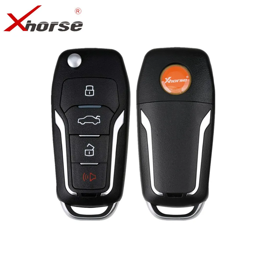Супер дистанционный ключ XHORSE XEFO01EN для Ford Style Flip 4 кнопки встроенный супер чип