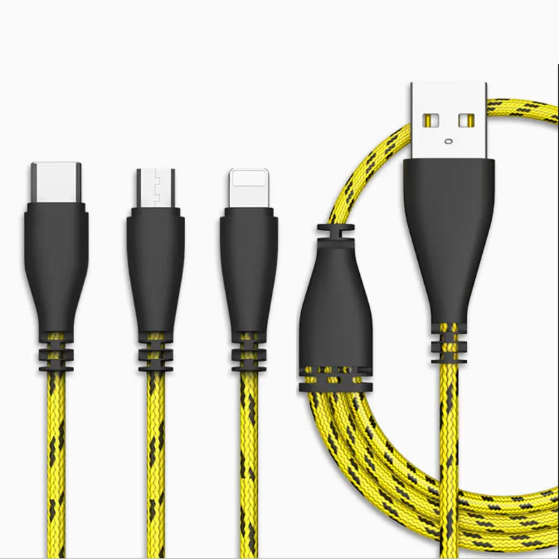 Cafele USB кабель 3 в 1 2.4A Быстрая зарядка Тип C Usb Зарядное устройство для подключения кабеля к кабелю для Xiaomi Mi9 Red rice Note 7 huawei samsung Iphoenex Xs Max