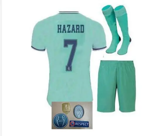 real Madrides NEW arrive Soccer Jersey home away Hazard ASENSIO ISCO SERGIO RAMOS 19 20 Adult kit football shirt