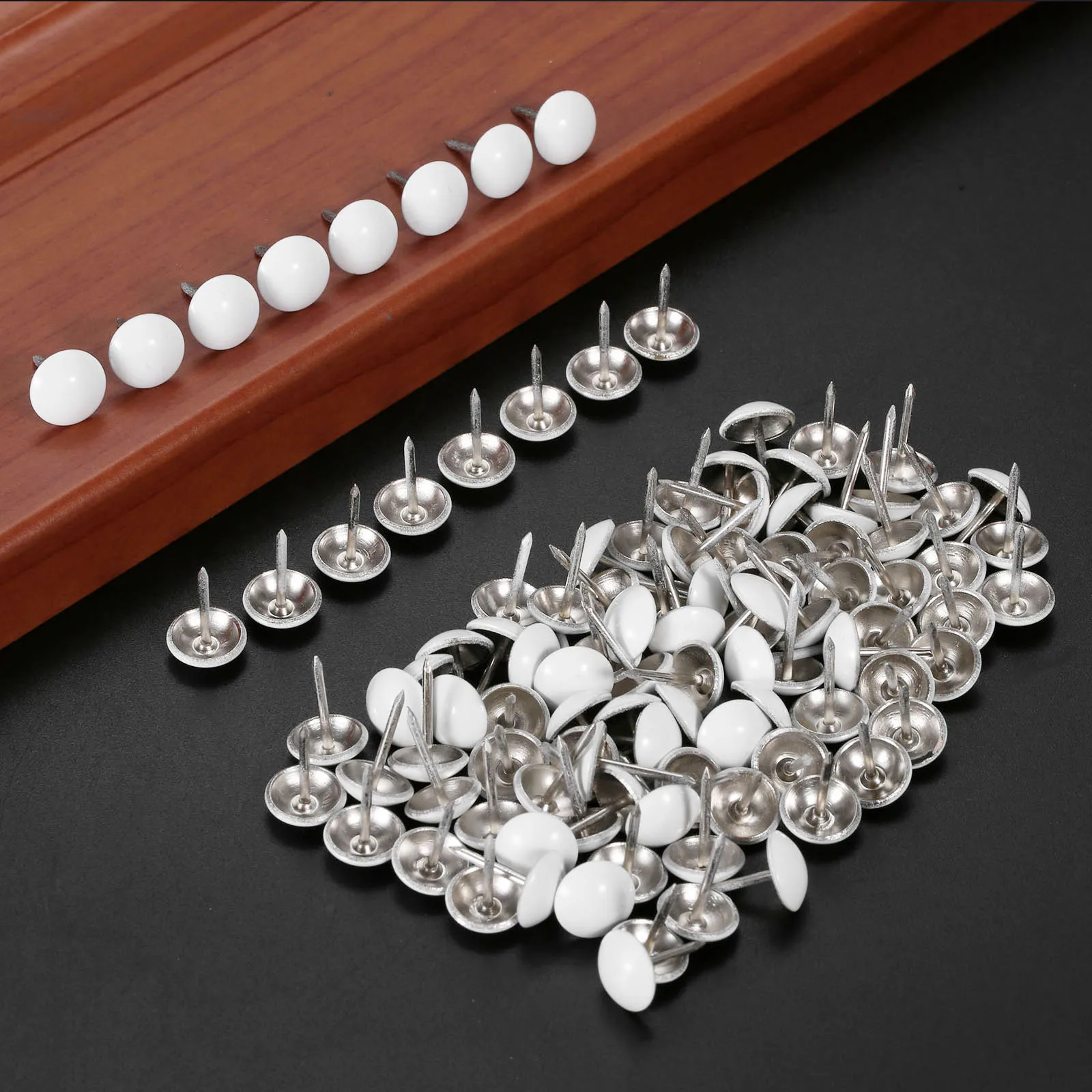 Metal Upholstery Nail Jewelry Case Box Sofa Decorative Tack Stud Pushpin Modern Furniture Nails 11*17mm 50Pcs DRELD