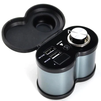 

Motorcycle Waterproof Charger Adapter, Dual USB with Voltage Display, Car Charger, with Switch, Motorcycle Accessories