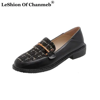 

2020 Women Loafers Gold Metal Chain Flat Shoes Woman Ladies Flats Mules Slip ons Largest Size 48 Shoes for Spring Autumn Fashion
