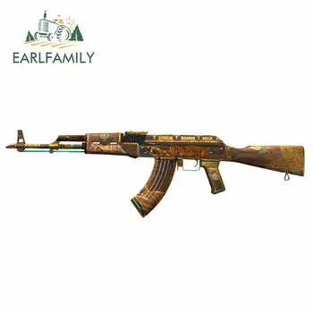 

EARLFAMILY 13cm x 3.9cm for AK-47 Motorcycle Car Bumper Window Stickers DIY Custom Printing Anime Waterproof Graffiti Decal