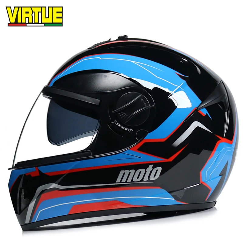Полнолицевой мотоциклетный шлем с рисунком черепа, защитный шлем с объективом, гоночный мотоциклетный шлем, шлем КАСКО