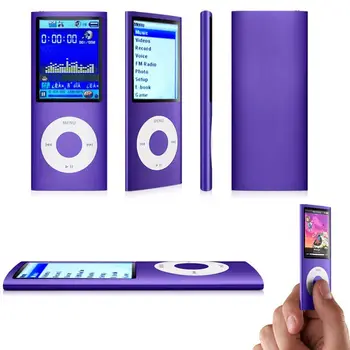 

Mp3 Player Music Playing with Fm Radio Video Player R 1.8 Inch PortableMetal E-book Multicolor Player MP3 with Built-in Memory