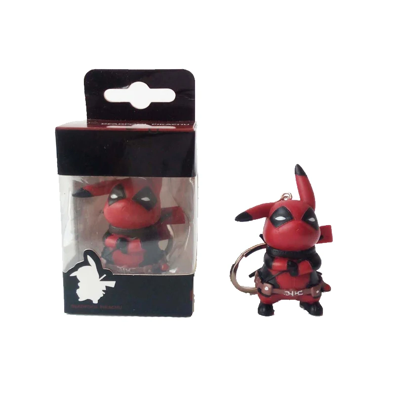 FUNKO POP японского аниме дэдпул Пикачу Карманный Брелок Виниловая фигурка Коллекция Модель игрушки для детей Рождественский подарок