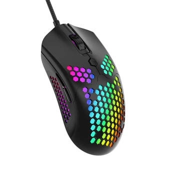 

12000 DPI Gaming Mouse RGB Light Effect Wired Hollow Mice for Windows Mac OS Computer PC Laptop Office Home Gaming Using