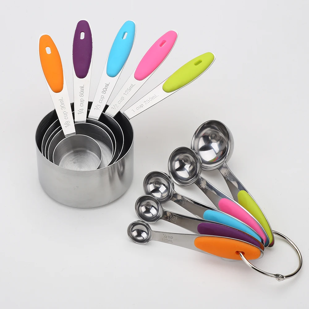 

Measuring Cup Stainless Steel Kitchen Measuring Spoon Scoop For Baking Tea Coffee Kitchen Accessories Measuring Tool Set