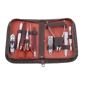 

10Pcs/Set Stainless Steel Nail Clipper Pedicure Set with Scissor Tweezer Professional Manicure Tools Nail Supplies