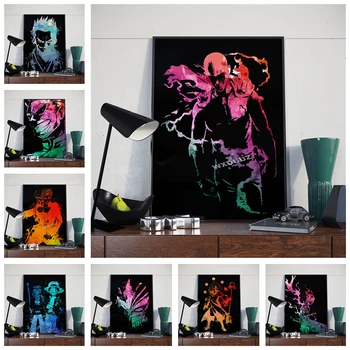 

Cartoon Anime One piece Naruto My hero academy Abstract Nursery Kids Room Painting living posters canvas painting K765