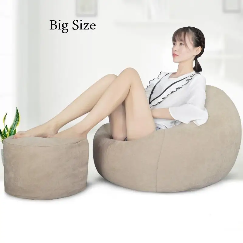 Silla Pouf Cadir Sedie Divano Sedia Poltrona Copridivano Kanepe De Assento Ouro Beanbag Puff Asiento Chair Cadeira Sofa Bean Bag - Цвет: Version J
