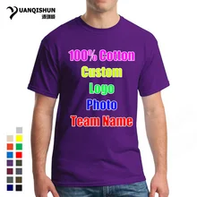 Мужские футболки унисекс с индивидуальным принтом логотипа, индивидуальные одноцветные футболки с текстовым принтом, рекламная одежда