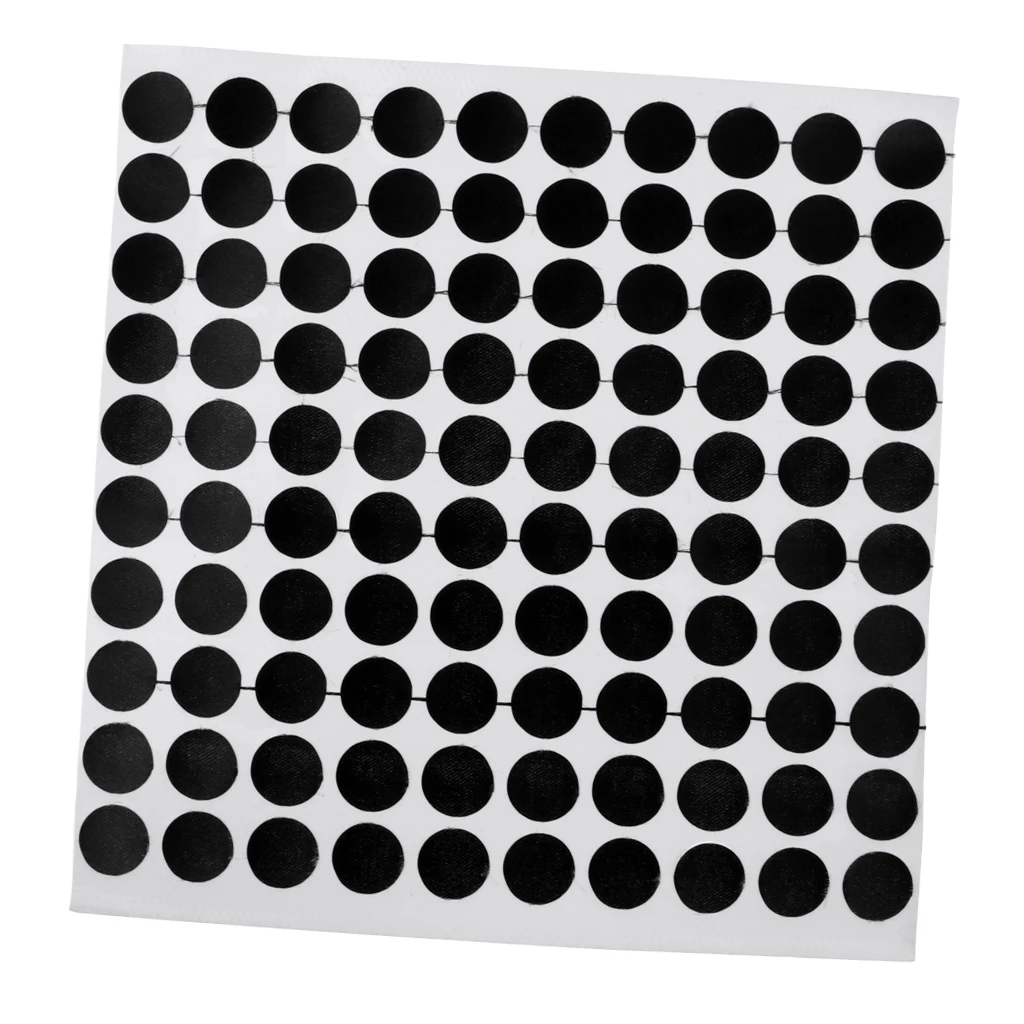 Set of 100 Black Snooker Pool Table Spots Marking Stickers - Self Adhesive