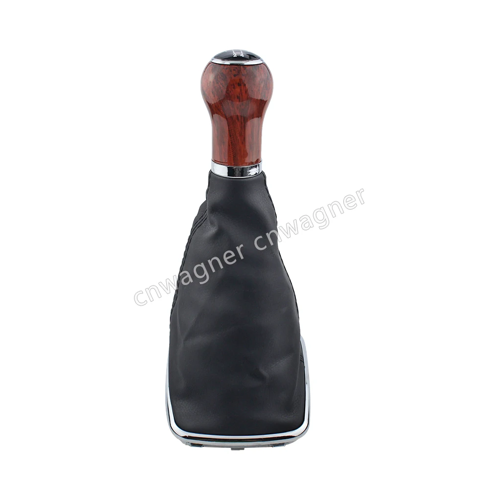 12 mm Holzmaserung Schaltknauf Hebel Schalthebel Gaitor Boot für Volkswagen VW 1999–2004 Golf 4 IV MK4 GTI R32 Bora Jetta