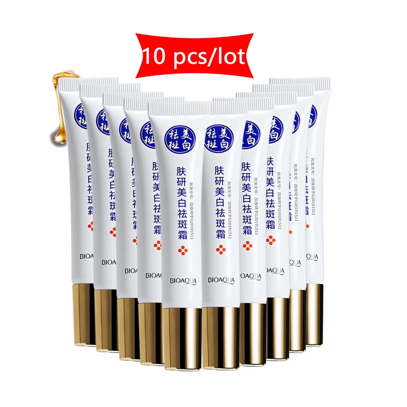 

10 pcs/lot Effective Whitening Freckle Cream Remove Melasma Acne Spot Pigment Melanin Dark Spots Pigmentation Skin Care
