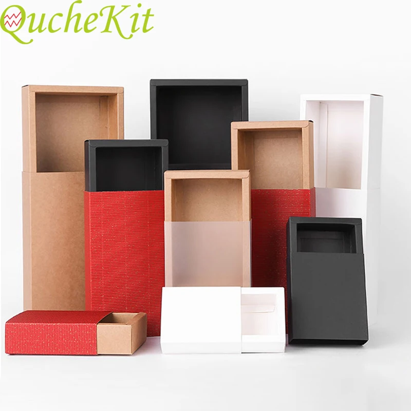 10pcs Blank Kraft Paper Gift Box Brown Cardboard Handmade Soap Wedding Present Boxes Christmas Favor Packing | Дом и сад