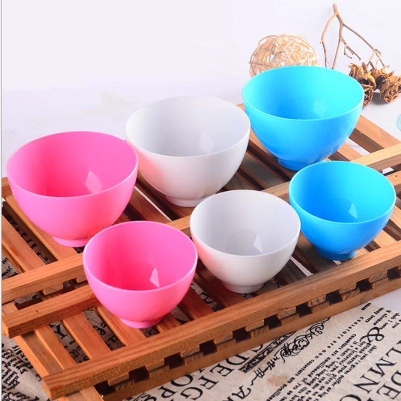 Plastic Bowl Home Use Odorless Anti-drop Facial Mask Mixing Prep Measuring Bowls for Salt Sauce Sugar Butter Dressing | Красота и
