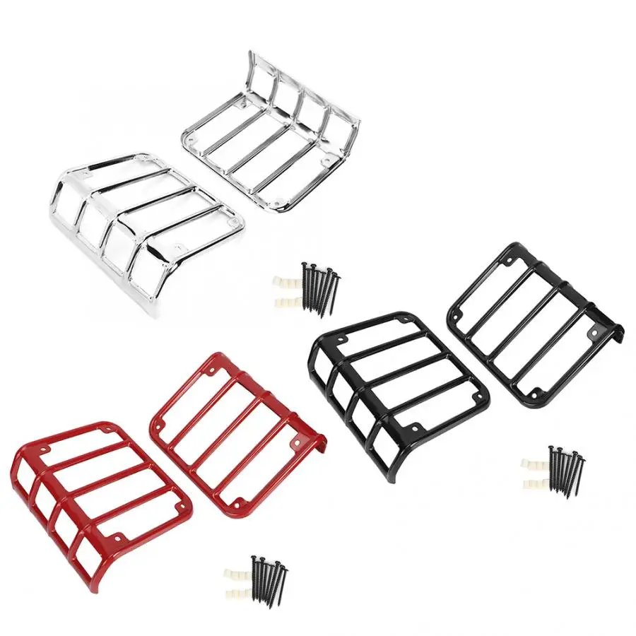 1 пара задний габаритный фонарь Крышка лампы Защита подходит для Jeep Wrangler JK 2007 2008 2009 2010 2011 2- автомобильные аксессуары