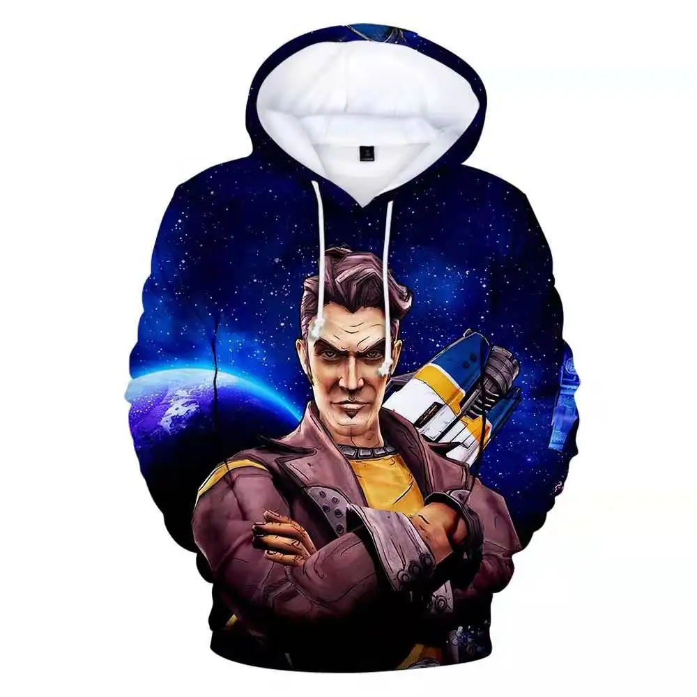 Черный Игра Borderlands 3 человек толстовка красивый домкрат Косплэй с капюшоном костюм Толстовка и штаны открытий», для детей, носки для мальчиков Подростковая Толстовка костюм - Цвет: Черный