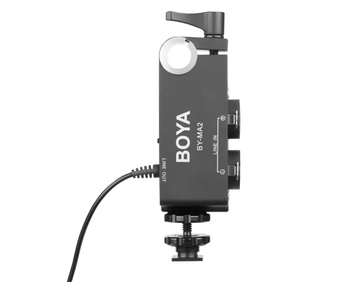Boya BY MA2 двухканальный аудиомикшер для записи XLR разъем 6 5 мм до 3 Беспроводная