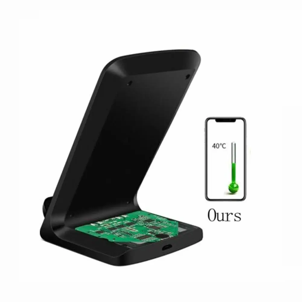 10 Вт QI Беспроводной Зарядное устройство Quick Charge 2,0 быстрой зарядки для iPhone 8 10 11 X samsung S6 S7 S8 S10 2 катушки Стенд 5 V/2A& 9В/1.67A