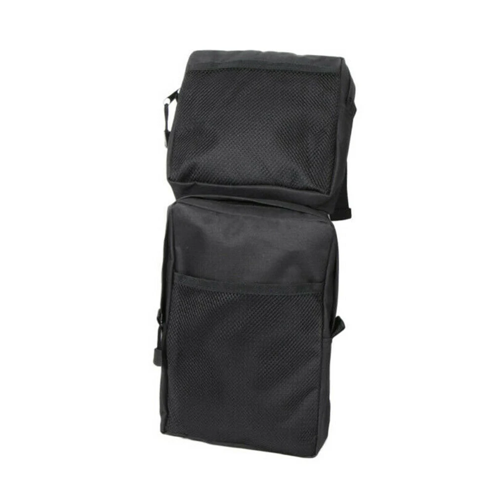 Black ATV Saddle Bag Fender Luggage Storage Oxford Cloth Pack Zipper Pockets UK |