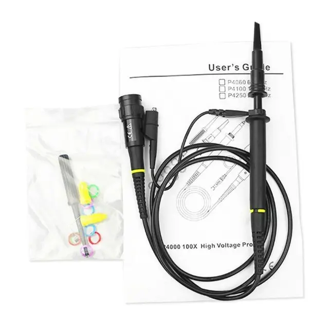 Hantek P4060 1 100 Alta Tensión 2KV 2000V 60MHz osciloscopio sonda 100X BNC universal osciloscopio sonda Hantek P4060 1 100 Alta Tensión 2KV 2000V 60MHz osciloscopio sonda 100X BNC universal osciloscopio sonda