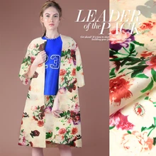 135 см Шелковая органза с принтом метр 14 мм хрустящая шелковая ткань для платья микро-перспективная ткань для платья оптом шелковая ткань